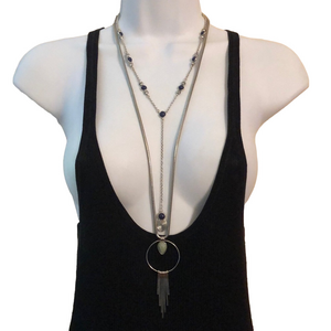 Curated Bundle Layered Look Long Necklaces Lot 2 Lucky Brand +